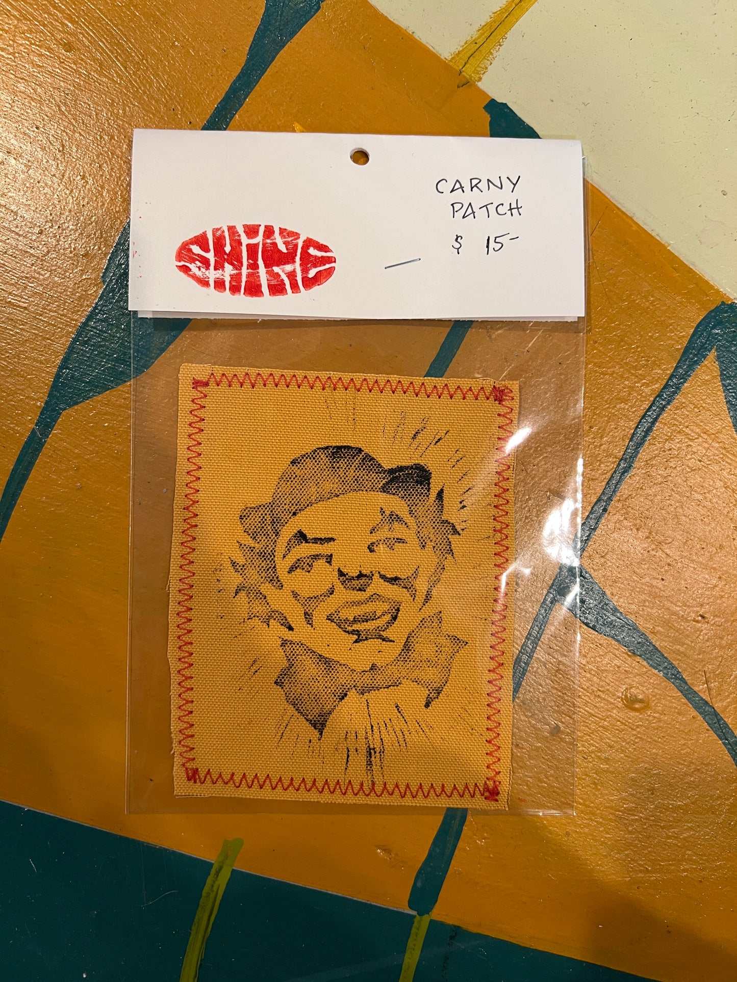 Bowler Hat Carny Man Patch