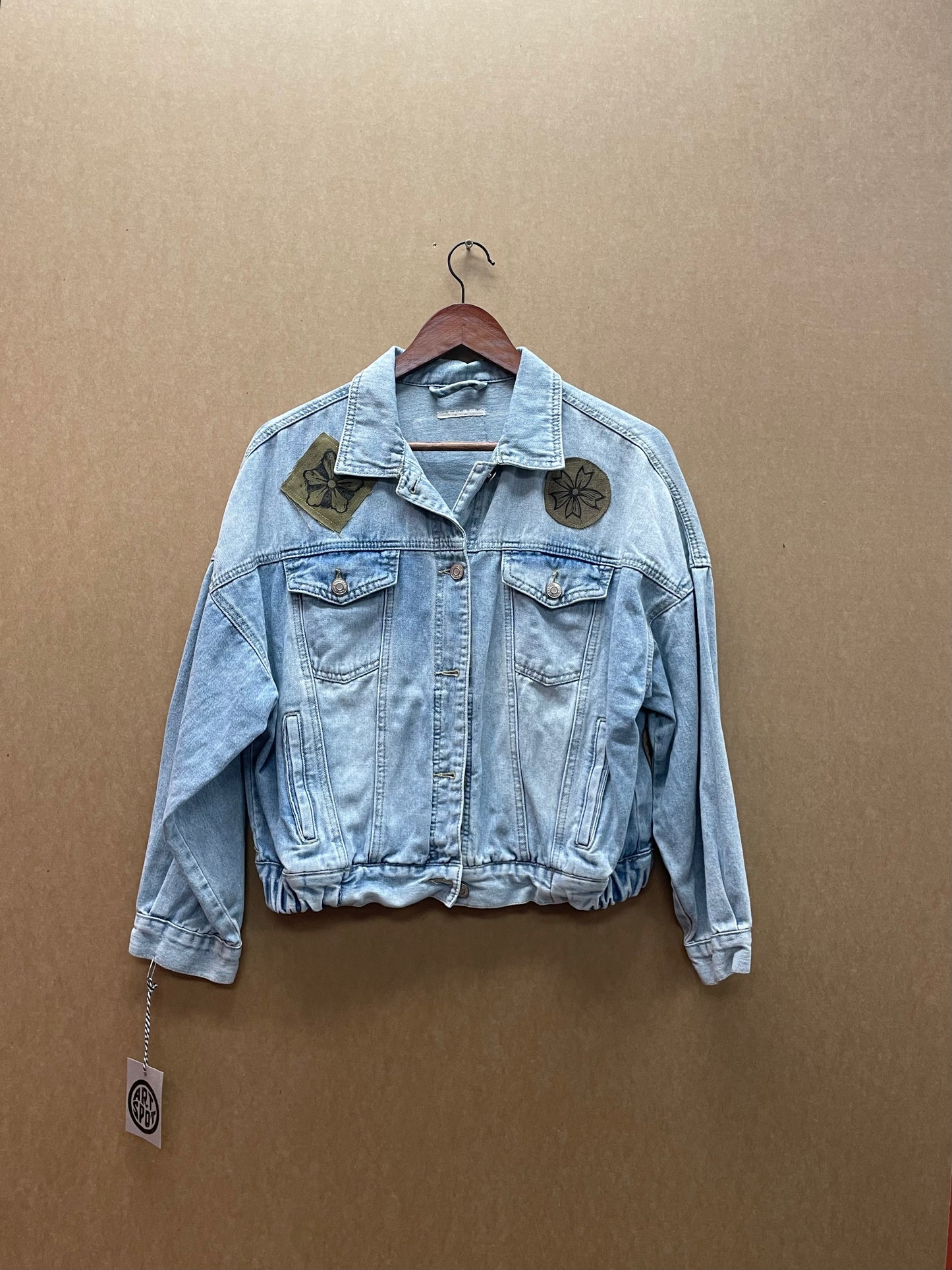 Flower Patches Jeans Jacket