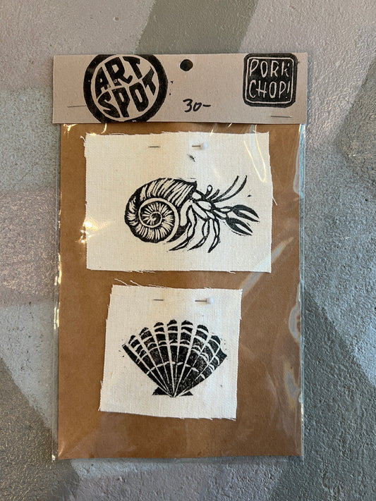 Hermit Crab & Shell Patches