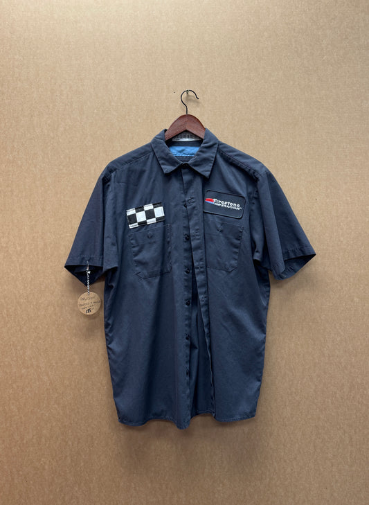 Short Sleeve Work Shirt- Skull