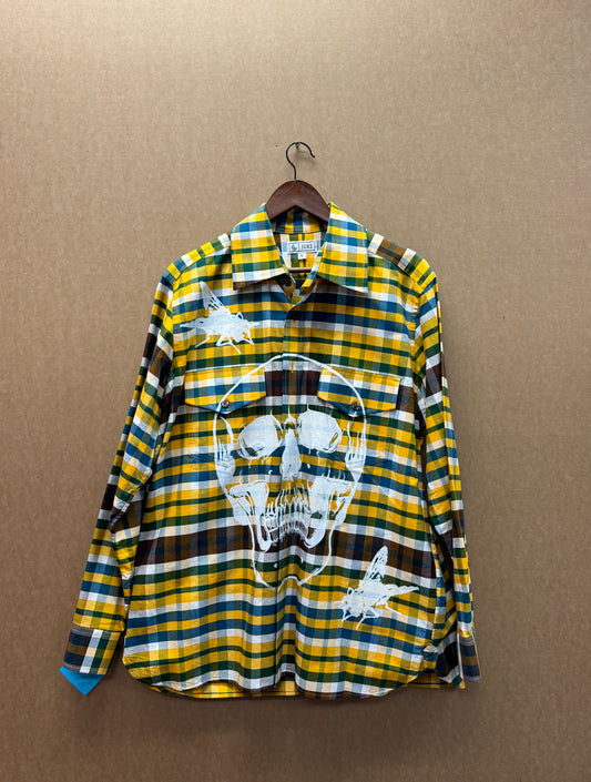 Skull & Fly Button Up